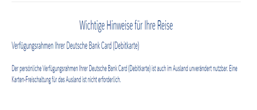 Deutsche Bank Kreditkarte freischalten 