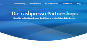 Cahspresso Partnershops Minikredit ohne Schufa
