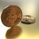Coin with Bitcoin imprint