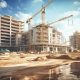 Baustelle eines großen Gebäudekompexes (Foto: Freepik, julienprotz) Wohnungsbau Deutschland: mehr Aufträge im März 2024 – aber Krise nicht vorbei