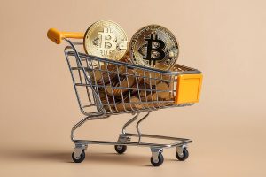 Bitcoin-Münzen in einem Einkaufswagen (Foto: freepik, Jubayer69) - Bitcoin: jetzt kaufen – oder Korrektur abwarten? Das Prognose Update