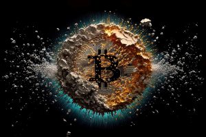 Explodierendes Bitcoin-Symbol - Prognose Update (Foto: Freepik, digitizesc) - Bitcoin: Kurs-Rakete nach ETF-Zulassung?