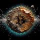 Explodierendes Bitcoin-Symbol - Prognose Update (Foto: Freepik, digitizesc)