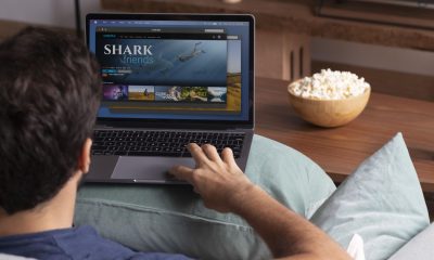 Mann streamt Film auf Laptop - Netflix Quartalszahlen Abo-Boom 2024 Überblick Prognose (Foto: Freepik)