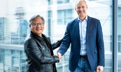 Nvidia-Chef Jensen Huang und Siemens-CEO Roland Busch. (Foto: Siemens AG/Lennart Preiss) Siemens Quartalszahlen: Digital-Comeback 2024 nach China-Schock? Prognose und Überblick