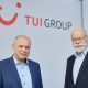 TUI-Hauptversammlung 2023: Vorstandvorsitzender Sebastian Ebel (links) und Aufsichtsratsvorsitzender Dieter Zetsche (Foto: TUI/Christian Wyrwa)