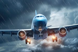 Verkehrsflugzeug vor Gewitterwolken (Foto: Freepik, Hashmi3) - Boeing Quartalszahlen: Sicherheitsmängel bei 737, Aktie in Turbulenzen – Prognose und Überblick