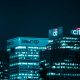 Bankbezeichnung - Bild zeigt Banken bei Nacht