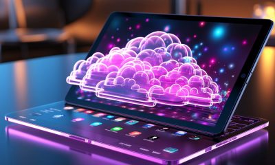 Laptop oder Tablet mit 3-dimensionaler Cloud (Symbolbild, Foto: freepik, nomannoor943)
