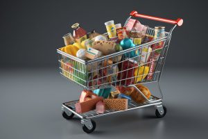 Einkaufwagen mit Waren aller Art (Foto: freepik, Jardel Bassi) - Inflation Deutschland im Juni: aktuelle Teuerung Verbraucherpreise und Kerninflation