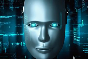 Gesicht eines Roboters, im Hintergrund Bildschirme mit Codes (Foto: freepik, biancoblue) - Aufpasser für Künstliche Intelligenz: Innovative Software überwacht KI