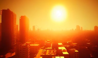 Hitze und Sonne über einer Stadt (Foto: Freepik, Fantastic Studio)