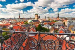 Luftbild von Kopenhagen - Dänemark belegt Platz 1 bei digitaler Wettbewerbsfähigkeit