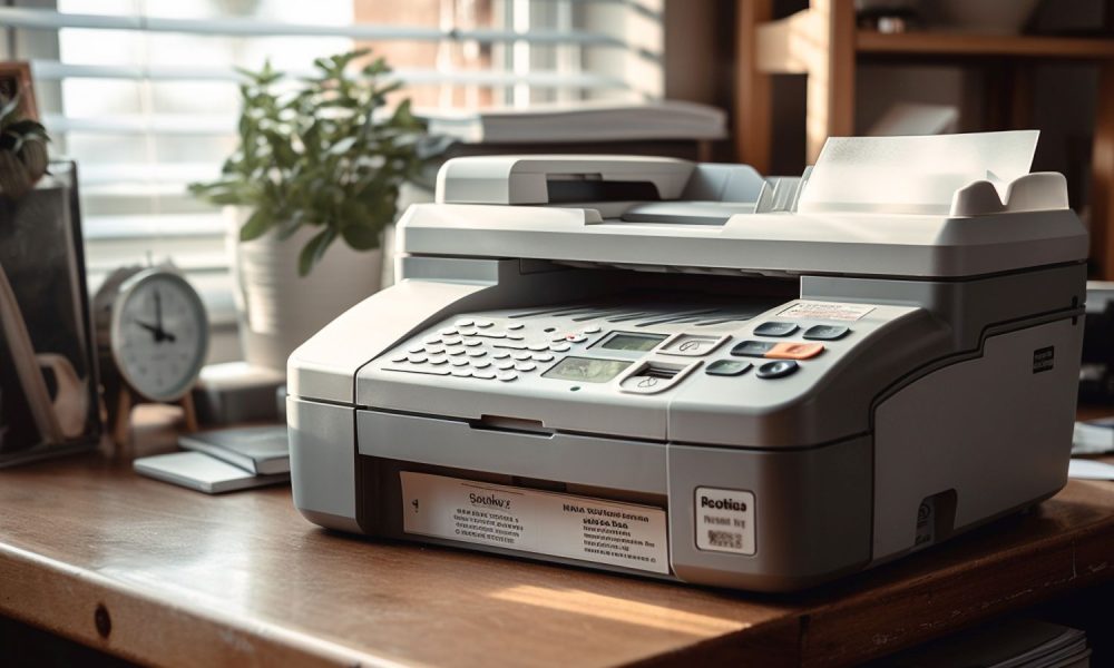Fax-Gerät in einem Büro - Digitalisierung Deutschland (Foto: Freepik, vecstock)