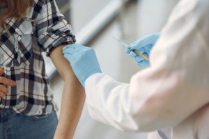 Doctor with vaccination shot