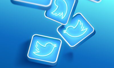 Twitter-Logos in abgerundeten Quadraten